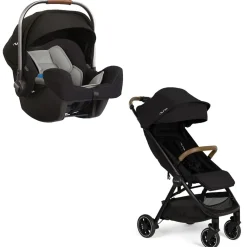 Travel Systems-Nuna TRVL Stroller + Pipa Car Seat (Caviar)