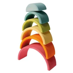 Wooden Toys|Play + Learn Toys-Grimm's Tunnel Pastel Medium (6 Piece)