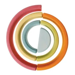 Wooden Toys|Play + Learn Toys-Grimm's Tunnel Pastel Medium (6 Piece)