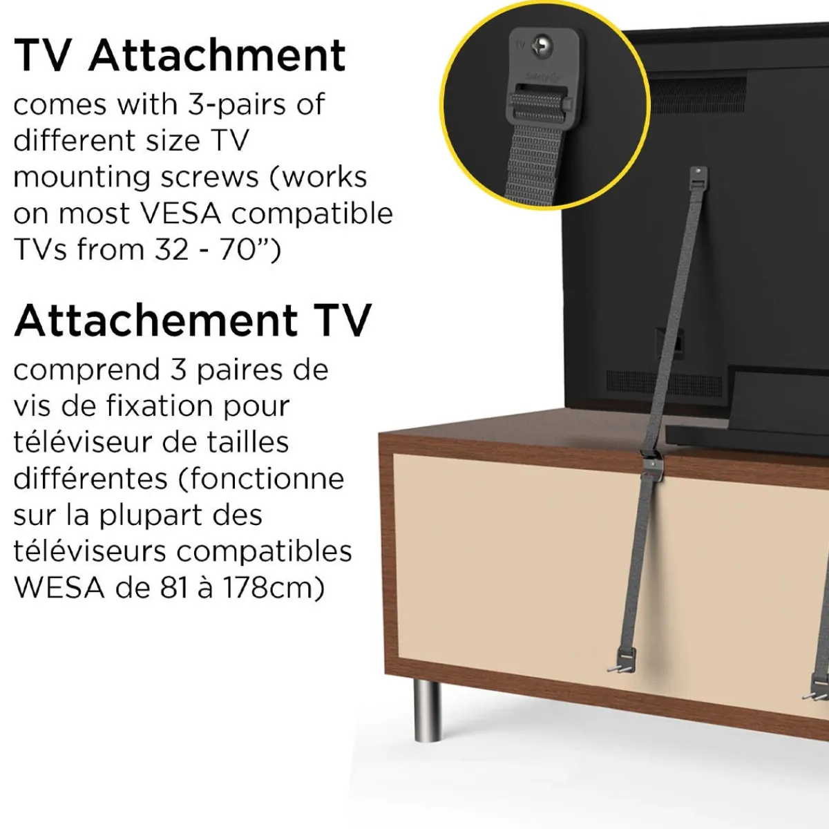 Baby Gates + Babyproofing-Safety 1st TV & Furniture Wall Strap