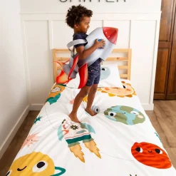 Kids Bedding-Rookie Humans Twin Duvet Set