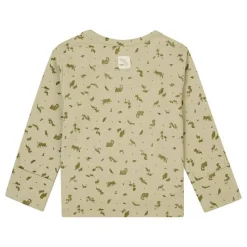 Tops + Tees-Noppies U Long Sleeve Tee  - Guia AOP Moss Grey