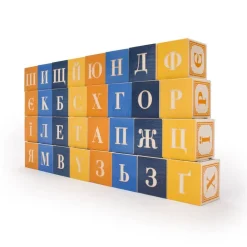 Wooden Toys|Blocks + Shape Sorters-Uncle Goose Ukrainian ABC Blocks