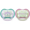 Pacifiers + Clips-Philips Avent Ultra Air Night Pacifier 0-6M (2 Pack)