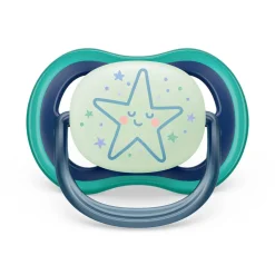 Pacifiers + Clips-Philips Avent Ultra Air Night Pacifier 6-18M (2 Pack)