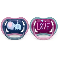 Pacifiers + Clips-Philips Avent Ultra Air Pacifier 18M+ (2 Pack)