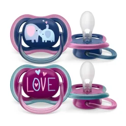 Pacifiers + Clips-Philips Avent Ultra Air Pacifier 18M+ (2 Pack)