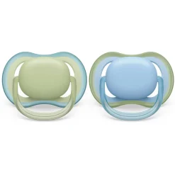 Pacifiers + Clips-Philips Avent Ultra Air Pacifier 0-6M (2 Pack)