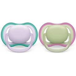 Pacifiers + Clips-Philips Avent Ultra Air Pacifier 0-6M (2 Pack)