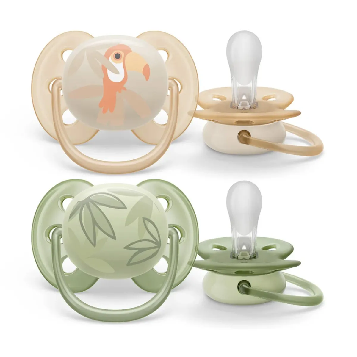 Pacifiers + Clips-Philips Avent Ultra Soft Pacifier (2 Pack)