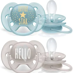 Pacifiers + Clips-Philips Avent Ultra Soft Pacifier Decos 6-18M (2 Pack)