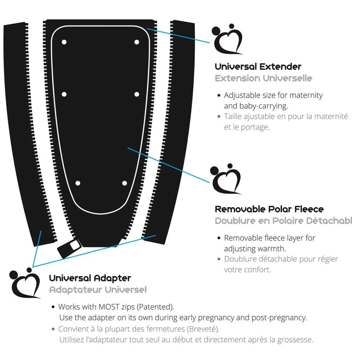 Outerwear-MakeMyBellyFit Universal Jacket Extender