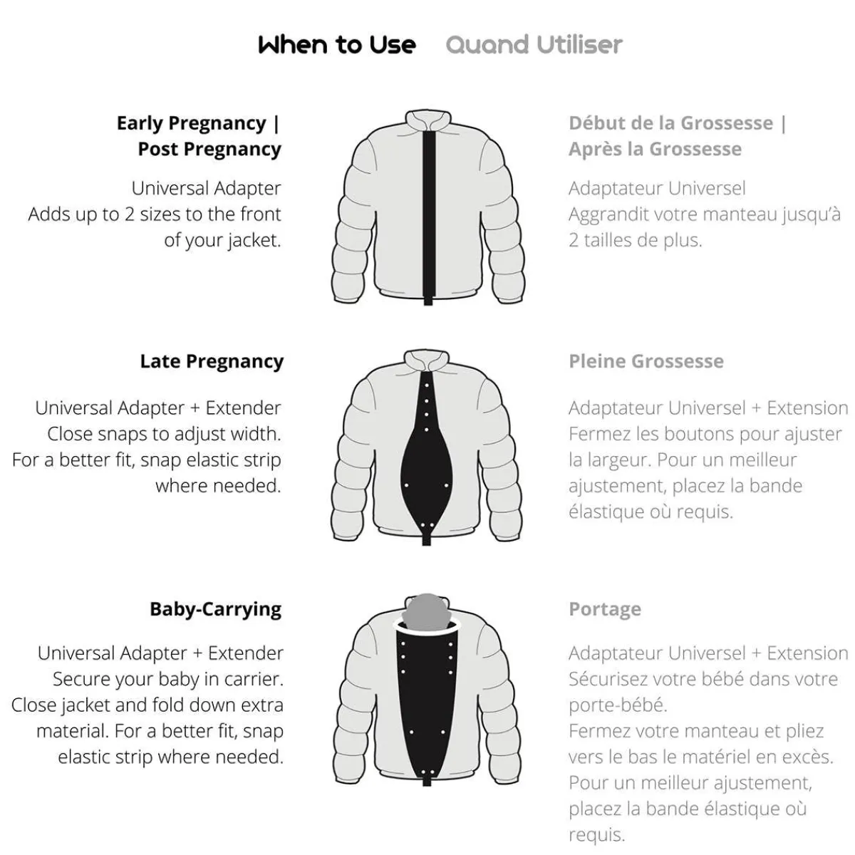Outerwear-MakeMyBellyFit Universal Jacket Extender