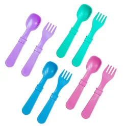 Kids Utensils|Toddler Training Utensils-Re-Play Utensils (8 Pack)