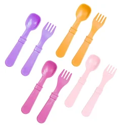Kids Utensils|Toddler Training Utensils-Re-Play Utensils (8 Pack)