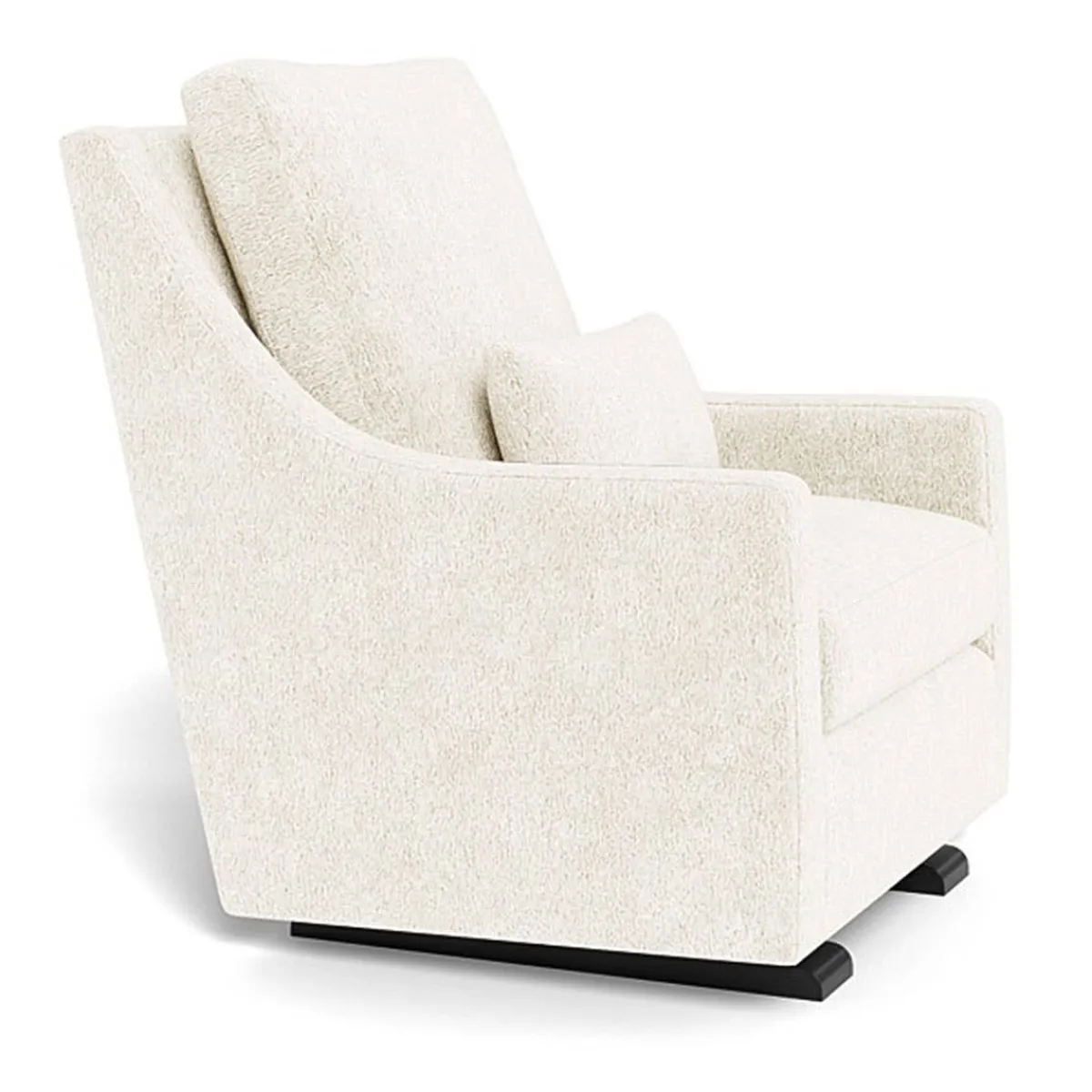 Gliders-Monte Design Vera Glider - Faux Sheepskin with Espresso Base