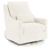 Gliders-Monte Design Vera Glider - Faux Sheepskin with Swivel Base