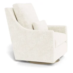 Gliders-Monte Design Vera Glider - Faux Sheepskin with Swivel Base