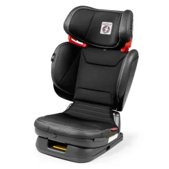 Car Seat Bases|High-Back Booster Seats-Peg Perego Viaggio Flex 120 Booster (Eco-Leather) Licorice