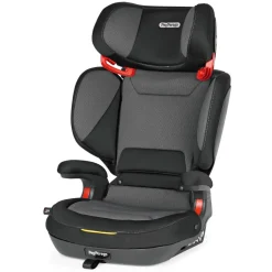 Car Seat Bases|High-Back Booster Seats-Peg Perego Viaggio Shuttle+ 120 Rigid Latch Booster Crystal Black