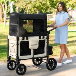 Stroller Accessories-WonderFold W2 Elite & Luxe Flex Canopy