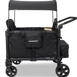 Wagons-WonderFold W4 Elite Pro Stroller Wagon Jet Black