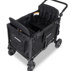 Wagons-WonderFold W4 Elite Pro Stroller Wagon Jet Black