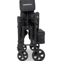 Wagons-WonderFold W4 Elite Pro Stroller Wagon Jet Black