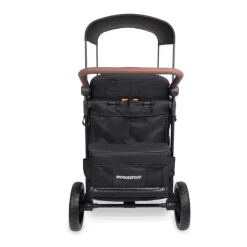 Wagons-WonderFold W4 Luxe Pro Stroller Wagon Jet Black