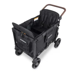 Wagons-WonderFold W4 Luxe Pro Stroller Wagon Jet Black