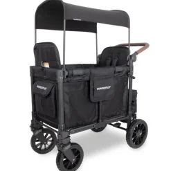Wagons-WonderFold W2 Luxe Pro Stroller Wagon Jet Black