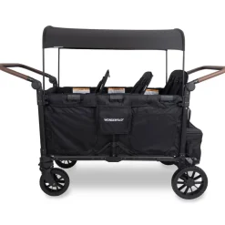 Wagons-WonderFold W6 Luxe Pro Stroller Wagon Jet Black