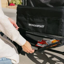 Wagons-WonderFold W6 Luxe Pro Stroller Wagon Jet Black
