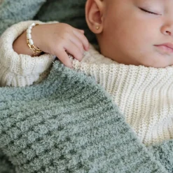 Blankets-Saranoni Waffle Knit Receiving Blanket