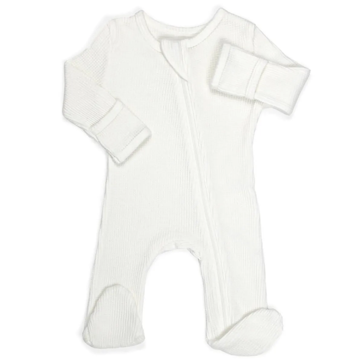 Onesies|Sleepers-Simple Waffle Knit Sleeper