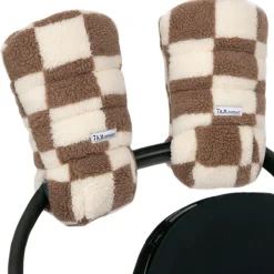 Stroller Accessories-7AM Enfant WarmMuffs 212 (Berber) Checker Tan