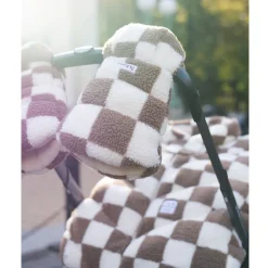 Stroller Accessories-7AM Enfant WarmMuffs 212 (Berber) Checker Tan
