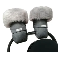 Stroller Accessories-7AM Enfant WarmMuffs 212 (Premium) Grey Tundra