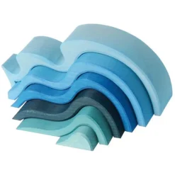 Wooden Toys-Grimm's Water Waves (Medium) Blue
