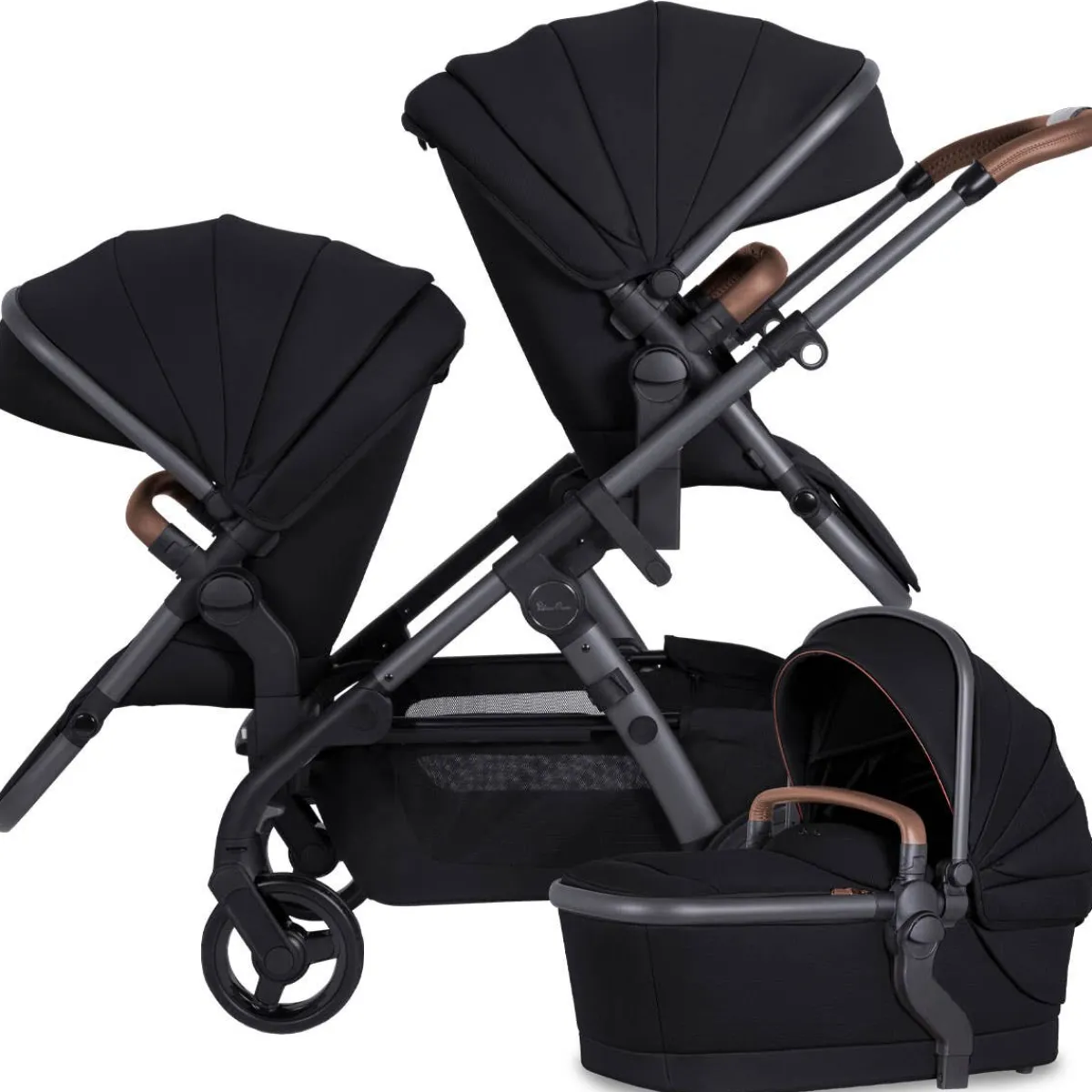 Single-To-Double Strollers|Full-Sized Strollers-Silver Cross Wave 3 Stroller