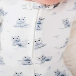 Onesies|Sleepers-L'oved Baby 2-Way Zipper Footie (Baby Animals)