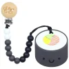 Teethers|Pacifiers + Clips-Glitter & Spice Whistle & Flute Sushi Teether with Clip