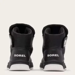 Winter Boots-Sorel Whitney III Strap Mid WP (Toddler) Black