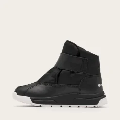 Winter Boots-Sorel Whitney III Strap Mid WP (Toddler) Black