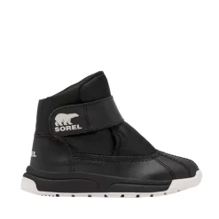 Winter Boots-Sorel Whitney III Strap Mid WP (Child) Black