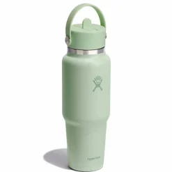 Kids Water Bottles|Sippy Cups + Straw Cups-Hydro Flask Wide Mouth Flex Straw Travel Bottle (32 oz)
