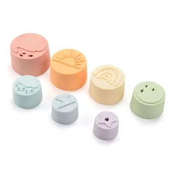 Stack + Nest Toys|Bath Toys-LouLou Lollipop Wild Stacking Cup Set