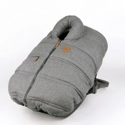 Car Seat Accessories-Petit Coulou Winter Car Seat Cover (Wool Slate)