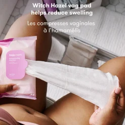 Post-Partum Underwear + Pads|Perineal Care-Frida Mom Witch Hazel Perineal Cooling Pad Liners (24 Pack)
