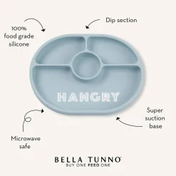 Kids Plates + Bowls|Grip + Suction Dishes-Bella Tunno Wonder Plate